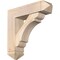 Ekena Millwork Olympic Arts and Crafts Smooth Bracket w/ Offset Brace, Douglas Fir, 7 1/2"W x 28"D x 28"H BKT0806X28X28OLY03SDF - alternate 1
